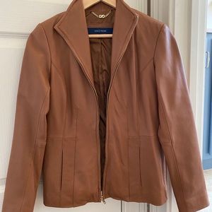 Cole Haan leather jacket, XS